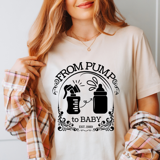 From Pump to Baby Classic Logo Tee